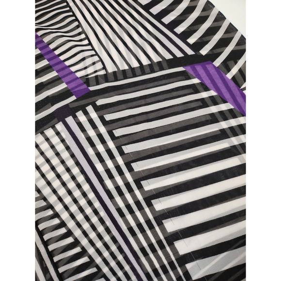 Bisou Bisou Pants Womens Medium Sheer Wide Leg Palazzo Lining Michele Bohbot - Picture 9 of 12